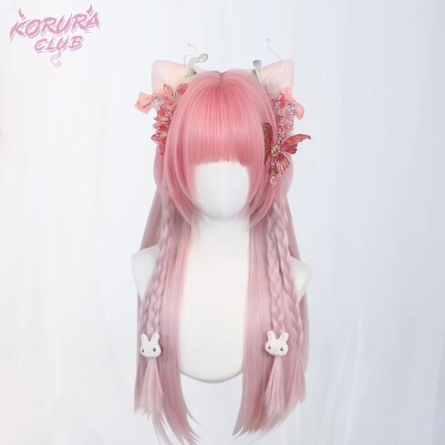 KORURACLUB gradient Wigs cosplay Wig pink Wigs lolita wigs anime Wig halloween Wigs for women (Amethyst Twilight) in Saudi Arabia