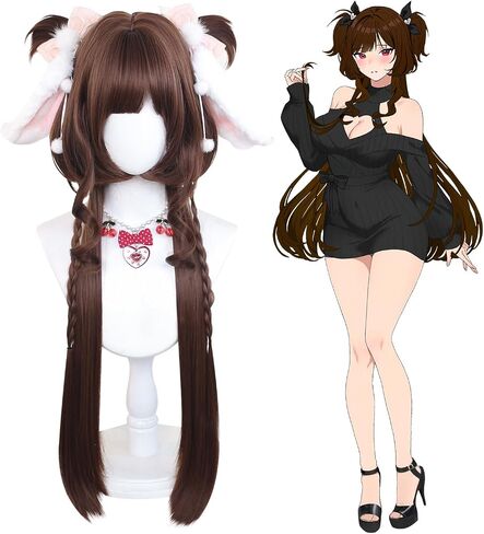 KORURACLUB gradient Wigs cosplay Wig pink Wigs lolita wigs anime Wig halloween Wigs for women (Amethyst Twilight) in Saudi Arabia