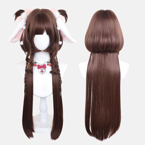 KORURACLUB gradient Wigs cosplay Wig pink Wigs lolita wigs anime Wig halloween Wigs for women (Amethyst Twilight) in Saudi Arabia