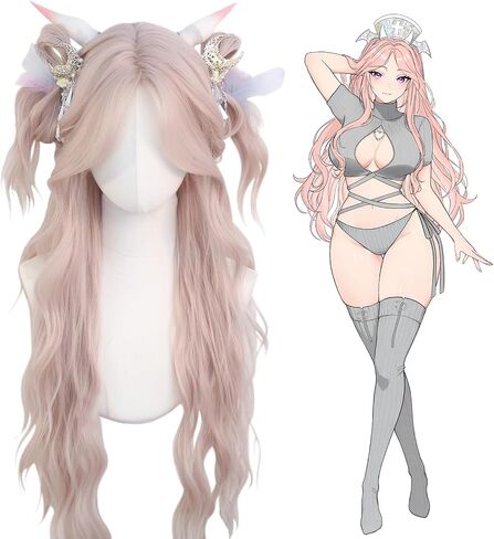 KORURACLUB gradient Wigs cosplay Wig pink Wigs lolita wigs anime Wig halloween Wigs for women (Amethyst Twilight) in Saudi Arabia