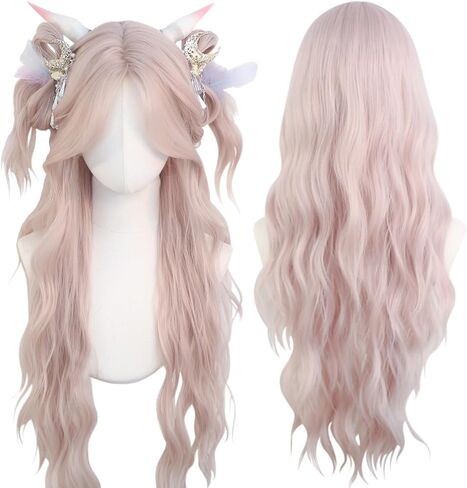 KORURACLUB gradient Wigs cosplay Wig pink Wigs lolita wigs anime Wig halloween Wigs for women (Amethyst Twilight) in Saudi Arabia