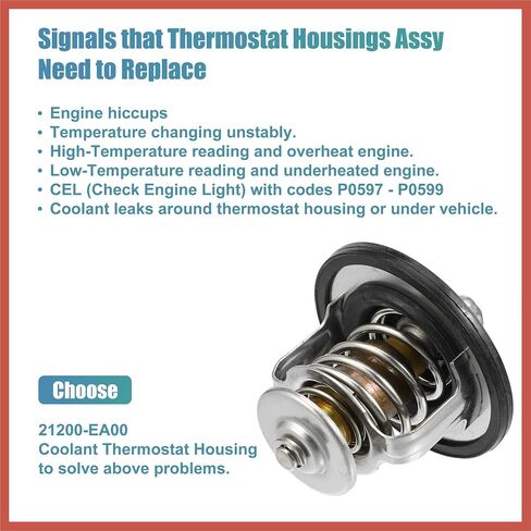 ACROPIX 21200-EA000 Engine Coolant Thermostat Housing Assembly for Nissan Altima Sentra Rogue Car Parts in Saudi Arabia