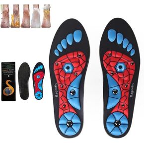Acupressure Insoles for Men and Women- Orthopedic Acupoint Massage Insoles, Non-Slip Shock Absorption, Breathable Design for Foot Pain Relief & All-Day Comfort (Blue, S(Men 4-7/Women 5-8)) in Saudi Arabia