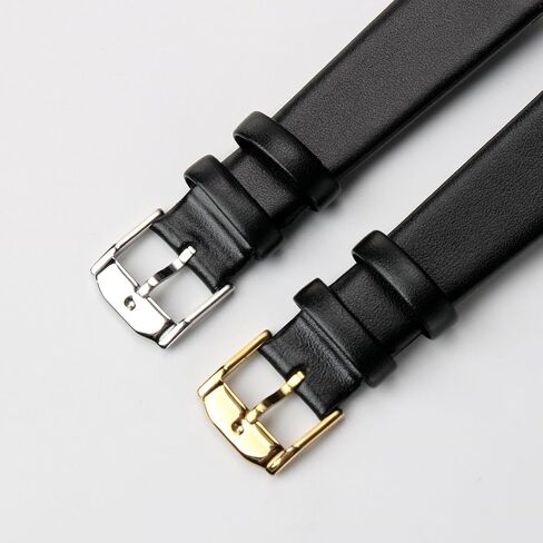 Genuine Leather Replacement Watch Band Strap for Movado Museum Black 18mm Soft Unisex Watchband Fits 0604230 0604231 in Saudi Arabia