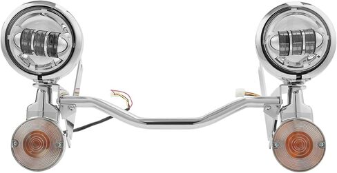 Green-L Passing Driving Spot Fog Light Lamp Turn Signals Fit for Harley Touring Road King 2014-2022 Classic 2014-2019 Police 2014-2024 Electra Glide Highway King 2023 (with Black bar) in Saudi Arabia