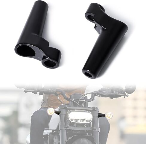 Turn Signal Relocation Kit for Harley Sportsters, Front Turn Signal Indicator Relocation Kit Mounts for Harley Sportsters FXR Dyna FXD Accessories,2PCS in Saudi Arabia