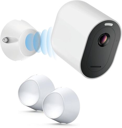 Magnetic Wall Mounts Compatible with Arlo Pro 5S 2K, Pro 4, Pro 3, Ultra 2, and Ultra Cameras, Arlo Accessories, Easy to Install - White (2 Pack) in Kuwait