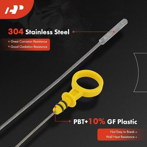 A-Premium 4.2L 6 Cyl Engine Oil Dipstick Compatible with Chevy, GMC, Buick, Isuzu, Oldsmobile, Saab Model - Trailblazer EXT, Envoy XL XUV, Rainier, Ascender, Bravada, 9-7X, Oil Measuring Rod Dip Stick in Saudi Arabia