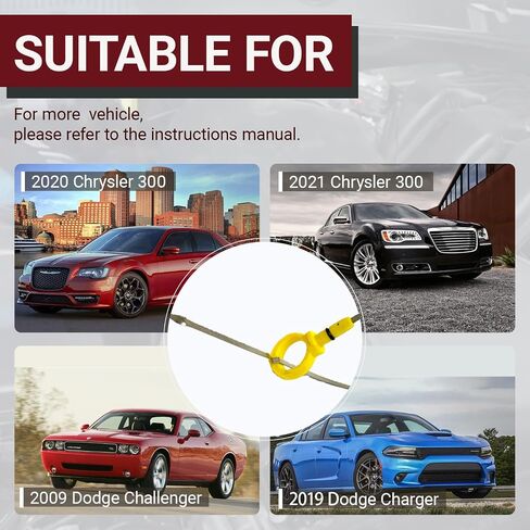 استبدال مقياس ناقل الحركة متوافق مع 2009-2021 دودج تشالينج تشارجر كرايسلر 300-5.7L OEM #04792872AE، 04792872AF in Kuwait