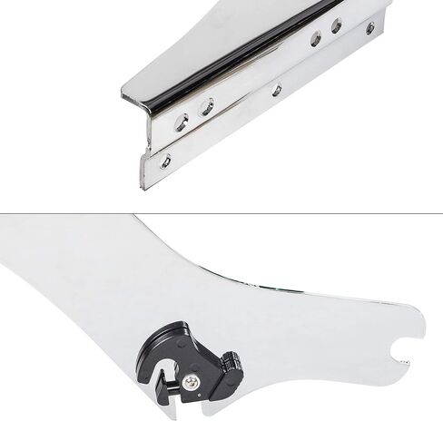 KUAFU Detachable 2-Up Trunk Latches King Razor Chop Trunk Mount Compatible with Harley Touring FL 1997-2008 1996 Chrome in Saudi Arabia