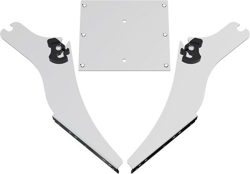 KUAFU Detachable 2-Up Trunk Latches King Razor Chop Trunk Mount Compatible with Harley Touring FL 1997-2008 1996 Chrome in Saudi Arabia
