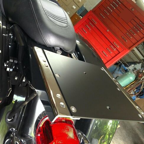 KUAFU Detachable 2-Up Trunk Latches King Razor Chop Trunk Mount Compatible with Harley Touring FL 1997-2008 1996 Chrome in Saudi Arabia