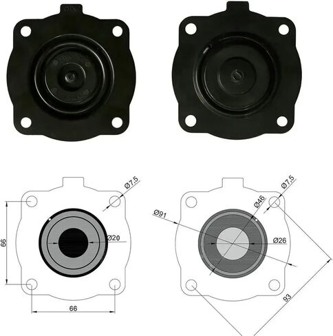 Diaphragm Repair Kit K2546 for Pulse Valve CAC25T4, CAC25DD4, RCAC25DD4,RCAC25T4,RCAC25FS4 in Saudi Arabia