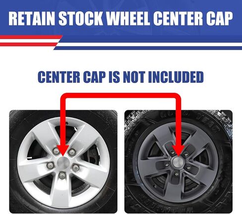 Nixon Offroad 17 Inch Alloy Wheel Wheel Skins 4 Pieces-Matte Black for 2013-2018 Dodge Ram 1500&2019-2023 Dodge Ram 1500 Classic, Snap-On Installation,Alloy Look Hubcaps with Reattachable Center Cap in Saudi Arabia