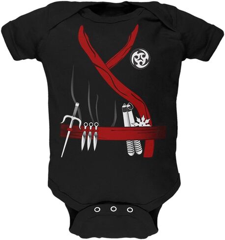 Old Glory Halloween Clan Ninja Assassin Costume Soft Baby One Piece in Saudi Arabia