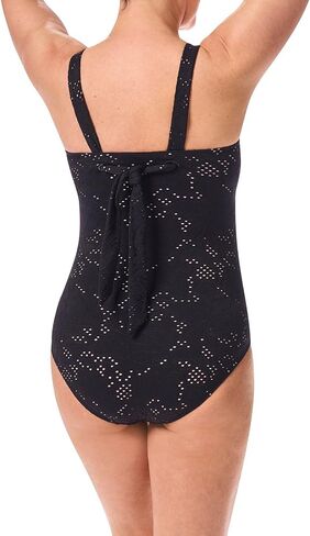 Amoena Womens Makri One Piece Swimsuit Black in Saudi Arabia