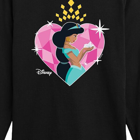 Disney Princess - Jasmine Heart - Valentine's Day - Boys and Girls and Youth Long Sleeve Graphic T-Shirt in Saudi Arabia