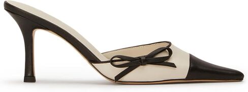 البغال ذات التعادل القوي للنساء تنزلق على مضخات أحذية الخناص الخناصة عالية الكعب المدببة في اصبع القدم الصنادل شريحة الشريحة in Kuwait