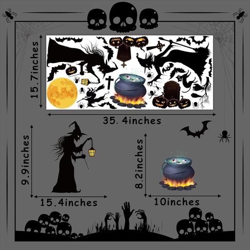 Halloween Pumpkin Stickers Vinyl Decorating Decals for Crafts Ornaments Pumpkins Make A Face Sticker Halloween Party Decoration Decal Scary Ghosts Faces Decals Kids Winter Holiday Party Supplies in Saudi Arabia