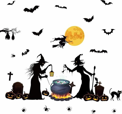 Halloween Pumpkin Stickers Vinyl Decorating Decals for Crafts Ornaments Pumpkins Make A Face Sticker Halloween Party Decoration Decal Scary Ghosts Faces Decals Kids Winter Holiday Party Supplies in Saudi Arabia
