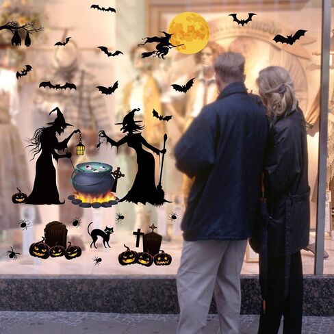 Halloween Pumpkin Stickers Vinyl Decorating Decals for Crafts Ornaments Pumpkins Make A Face Sticker Halloween Party Decoration Decal Scary Ghosts Faces Decals Kids Winter Holiday Party Supplies in Saudi Arabia