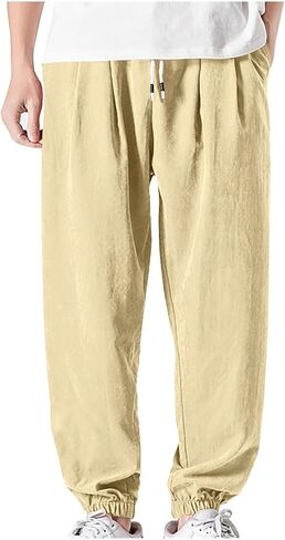 رجل فضفاض Sweatpants عادية استرخاء صالح السراويل الفضفاضة مرونة الخصر الرباط كبير وطويل القامة ركض البضائع سراويل للتسلق in Saudi Arabia