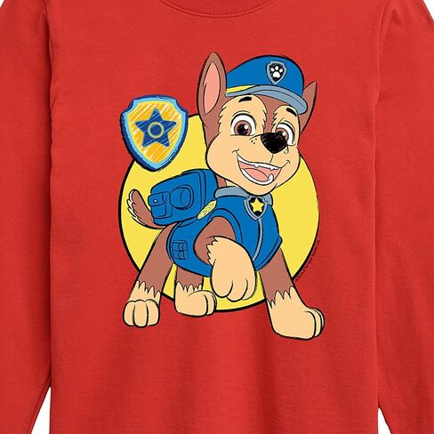 ملابس HYBRID - Paw Patrol - Chase Sketch - تي شيرت برسومات بأكمام طويلة للأطفال والشباب in Saudi Arabia