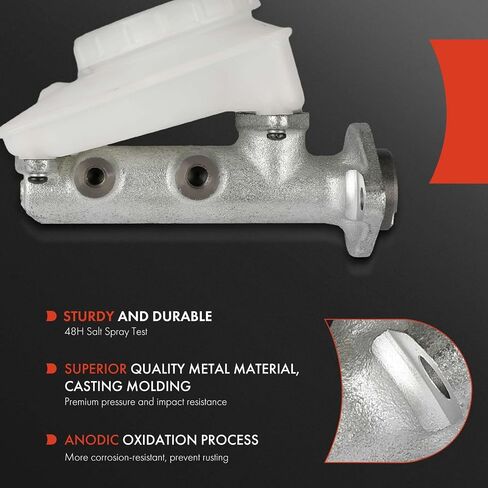 أسطوانة الفرامل الرئيسية الممتازة مع خزان وغطاء متوافق مع مركبات تريومف - TR250 1968، TR6 1969-1976 - استبدال # 516336، 218069 in Saudi Arabia