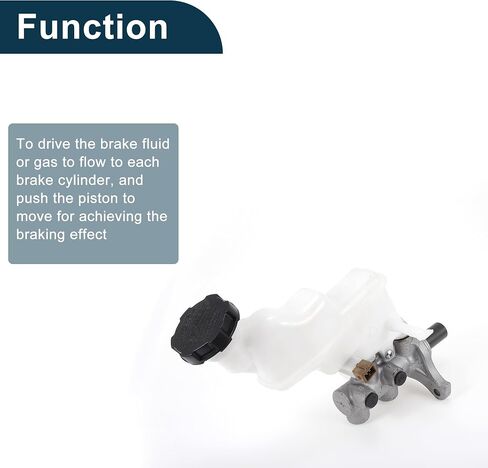 Brake Master Cylinder with Reservoir No.585101R200/M630844 for Kia Rio 2012-2015 Hydraulic Master Cylinder Aluminum Alloy,Plastic 1 Pc in Saudi Arabia
