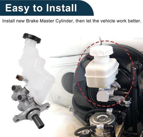 Brake Master Cylinder with Reservoir No.585101R200/M630844 for Kia Rio 2012-2015 Hydraulic Master Cylinder Aluminum Alloy,Plastic 1 Pc in Saudi Arabia