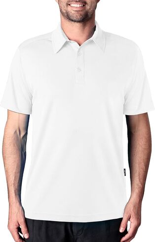 Glacier Men's Active Cooling Polo Shirt Ice‑Cool Tech Fabric Drops Temp 3°C Breathable Quick‑Dry Flatlock Seams in Saudi Arabia