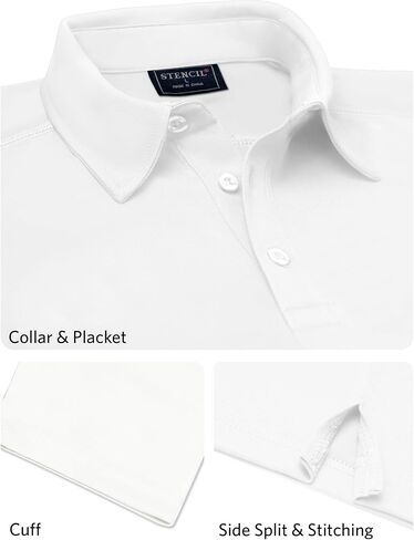 Glacier Men's Active Cooling Polo Shirt Ice‑Cool Tech Fabric Drops Temp 3°C Breathable Quick‑Dry Flatlock Seams in Saudi Arabia