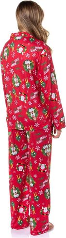 INTIMO Elf The Movie Women's Santa's Coming! Christmas Tossed Sleep Collared Button Down Long-Sleeve Pajama Set in Saudi Arabia