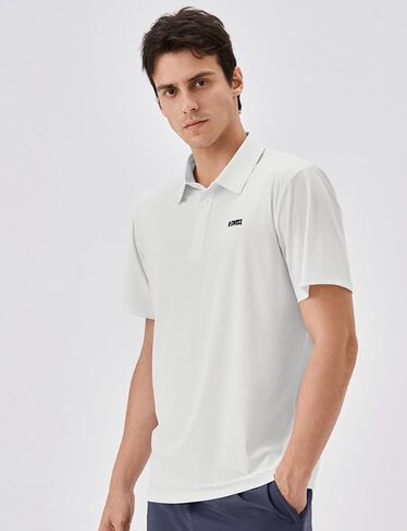 قميص بولو كلاسيكي للرجال من K-Swiss، بياقة غير قابلة للانكماش للرجال، قميص كاجوال بأكمام قصيرة للجولف والتنس in Kuwait