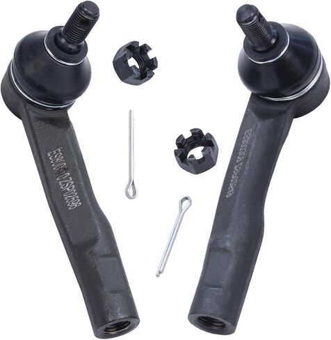 Detroit Axle - Front 6pc Tie Rods Kit for 2001-2005 Lexus IS300, 4 Suspension Outer & Inner Tie Rod Ends 2 Boots 2002 2003 2004 Replacement in Saudi Arabia