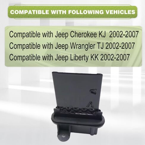 HVAC Heater Blower Motor Ac Fan Resistor Compatible with Jeep Cherokee KJ 2002-2007, HVAC Control Module, Compatible with Jeep Liberty KK 2002-2007, 05139719AA, 1pc 5pins in Saudi Arabia