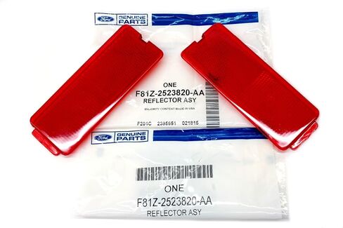 1999-2007 Ford F250 F350 Super Duty Front Rear Door Red Reflector Panels (2) OEM in Saudi Arabia
