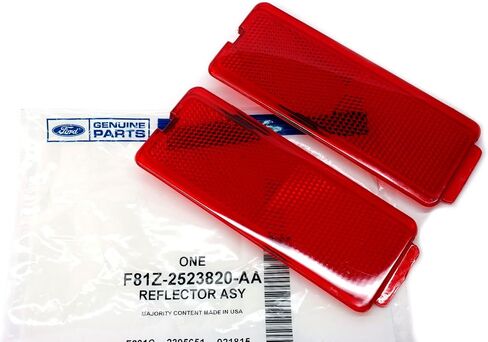 1999-2007 Ford F250 F350 Super Duty Front Rear Door Red Reflector Panels (2) OEM in Saudi Arabia