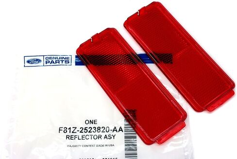 1999-2007 Ford F250 F350 Super Duty Front Rear Door Red Reflector Panels (2) OEM in Saudi Arabia