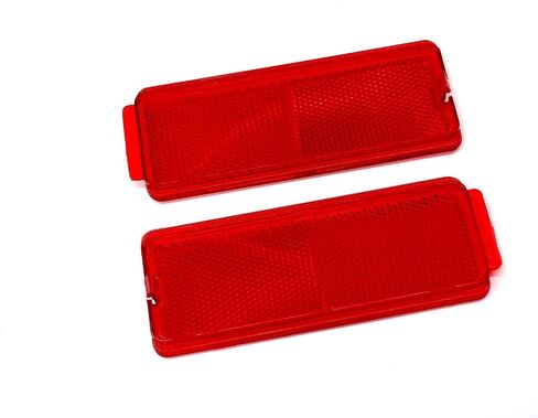 1999-2007 Ford F250 F350 Super Duty Front Rear Door Red Reflector Panels (2) OEM in Saudi Arabia