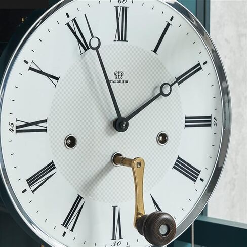 Floor Grandstand Clock Standing Floor Clock Worn Green Home Decor with Quartz Single-Chime Movement Living Room Clock in Saudi Arabia