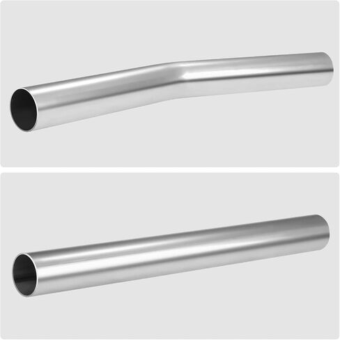 DNA MOTORING 4pcs 2.5 Inches Mild Steel DIY Custom Exhaust Tubing Mandrel Bend Pipe Straight Connecting Pipe Kit, Universal Fit, ZTL-25RAW-H in Saudi Arabia