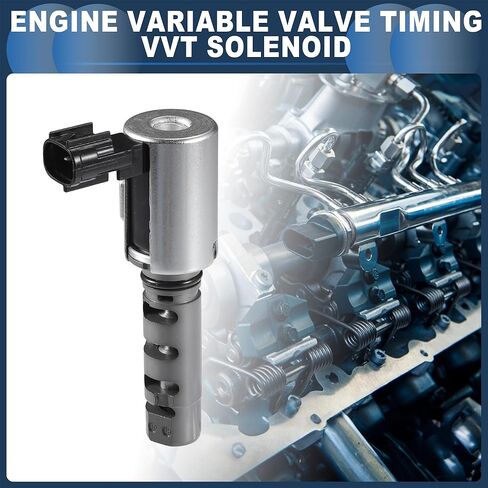 Engine Variable Valve Timing VVT Solenoid, Car Engine Camshaft Oil Control Valve No.10921AA110 for Subaru Legacy 2010-2019 Silver Tone, 2 Pcs in Saudi Arabia