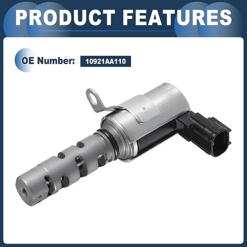 Engine Variable Valve Timing VVT Solenoid, Car Engine Camshaft Oil Control Valve No.10921AA110 for Subaru Legacy 2010-2019 Silver Tone, 2 Pcs in Saudi Arabia