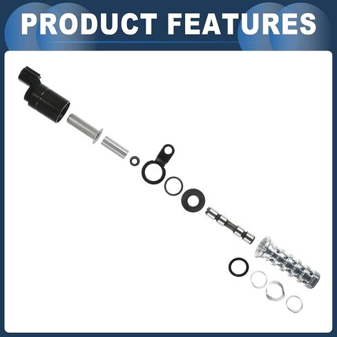 Engine Variable Valve Timing VVT Solenoid, Car Engine Camshaft Oil Control Valve No.10921AA110 for Subaru Legacy 2010-2019 Silver Tone, 2 Pcs in Saudi Arabia