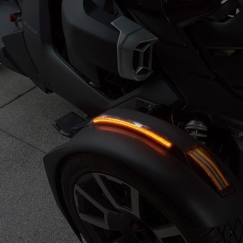 مصابيح LED أمامية لملحقات Can-Am Ryker، قطعتان من مصابيح العجلات السوداء المدخنة مع مصباح حاجز إشارات الانعطاف لإصدارات Ryker 900 و600 وRally 2019-2024 جميع الموديلات in Saudi Arabia