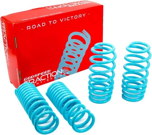 Godspeed LS-TS-DE-0006-C Traction-S Performance Lowering Springs, Reduce Body Roll, Improved Handling, Set of 4, compatible with Chrysler 300C RWD 2011-21 in Saudi Arabia