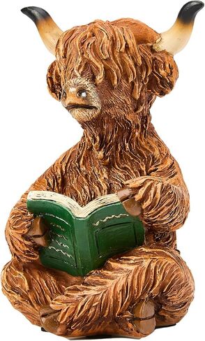 حامل نظارات حيوانات منحوت يدويًا من البوليريسين، حامل عرض نظارات شمسية لطيف، منضدة ديكور مكتب المنزل، هدية عمل لعطلة عيد الميلاد والعام الجديد للرجال والنساء البالغين (البقرة) in Kuwait