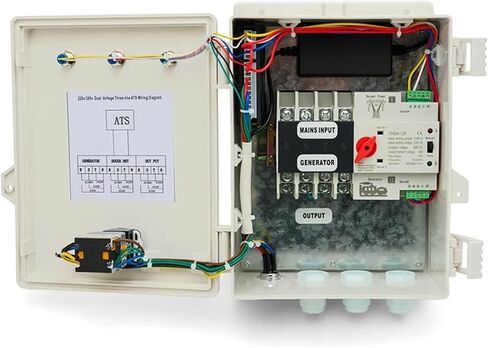 10KW 220v 380v Gasoline Diesel Engine ATS Control Box Generator Dual Power Automatic Transfer Switch Control Panel System(380V Diesel 5 Holes) in Saudi Arabia