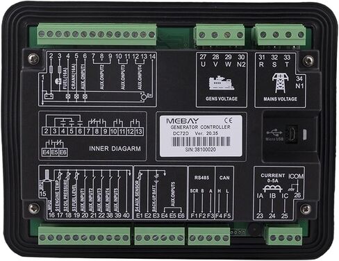 DC72D DC72DR مجموعة مولدات الديزل وحدة تحكم مولد بدء التشغيل عن بعد لوحة تحكم وحدة لوحة (DC70DR) in Saudi Arabia